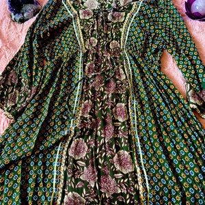 Flower Dress by Nostalgia Size XL